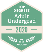 Top Degree Adult Undergraduate 2020 badge