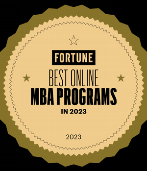 Fortune Magazine Best Online MBA Program badge