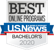 U.S. News and World Report 2020 Best Online Bachelor's Programs Badge
