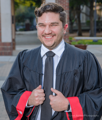 Justin Clark graduation photo